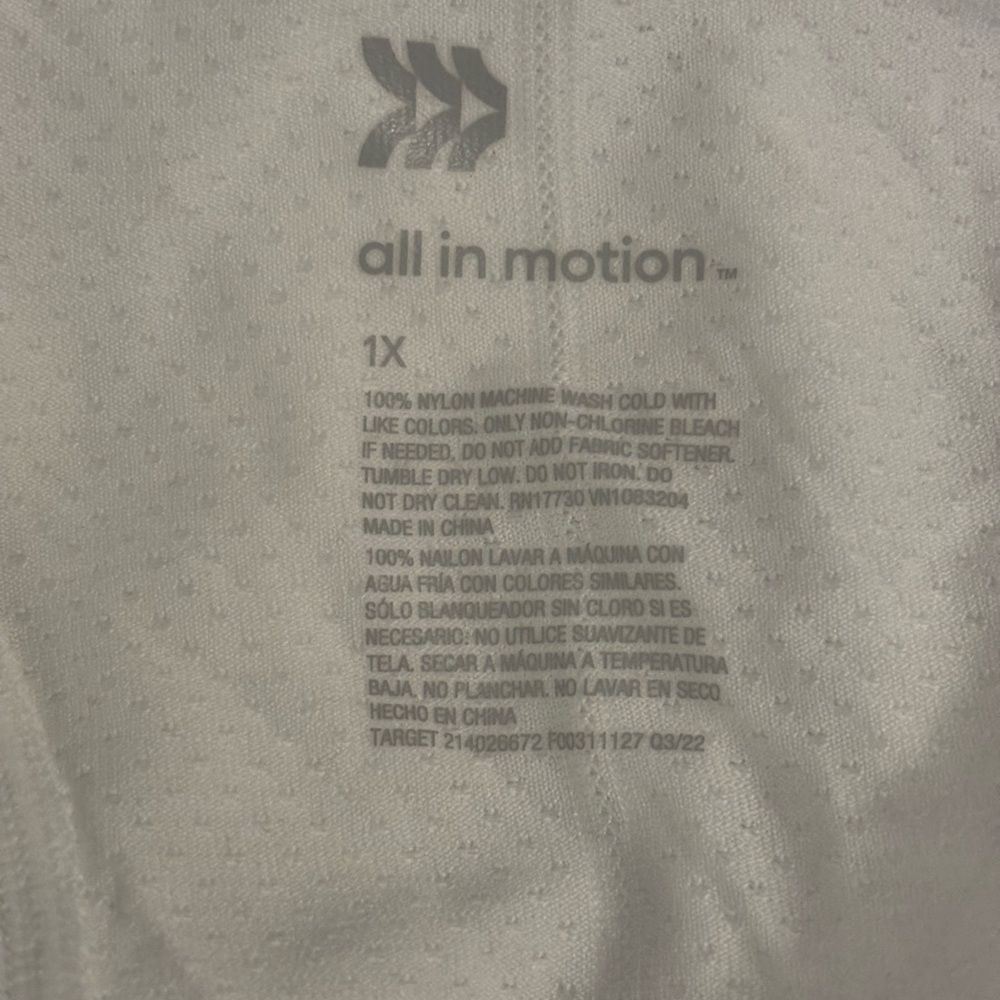 All in Motion White seamless race back Women's Tank Top - Picture 3 of 3